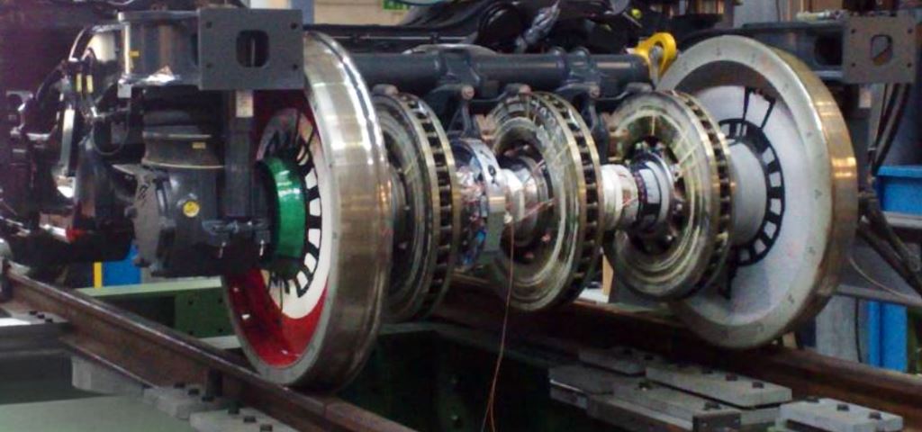 城市軌道車輛轉向架與輪組示意